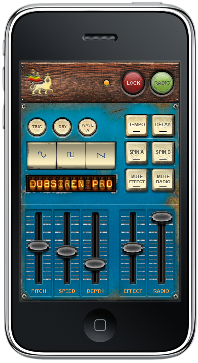 dub siren reggae iPhone DJ app vertical mode